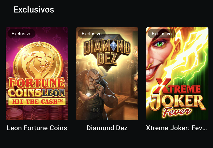 Versão móvel do casino online Leon Casino